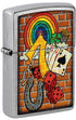 Zippo 46807 vžigalnik Lucky Symbols, Street Chrome